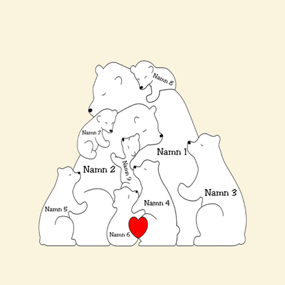 Björnfamilj - Personliga namn