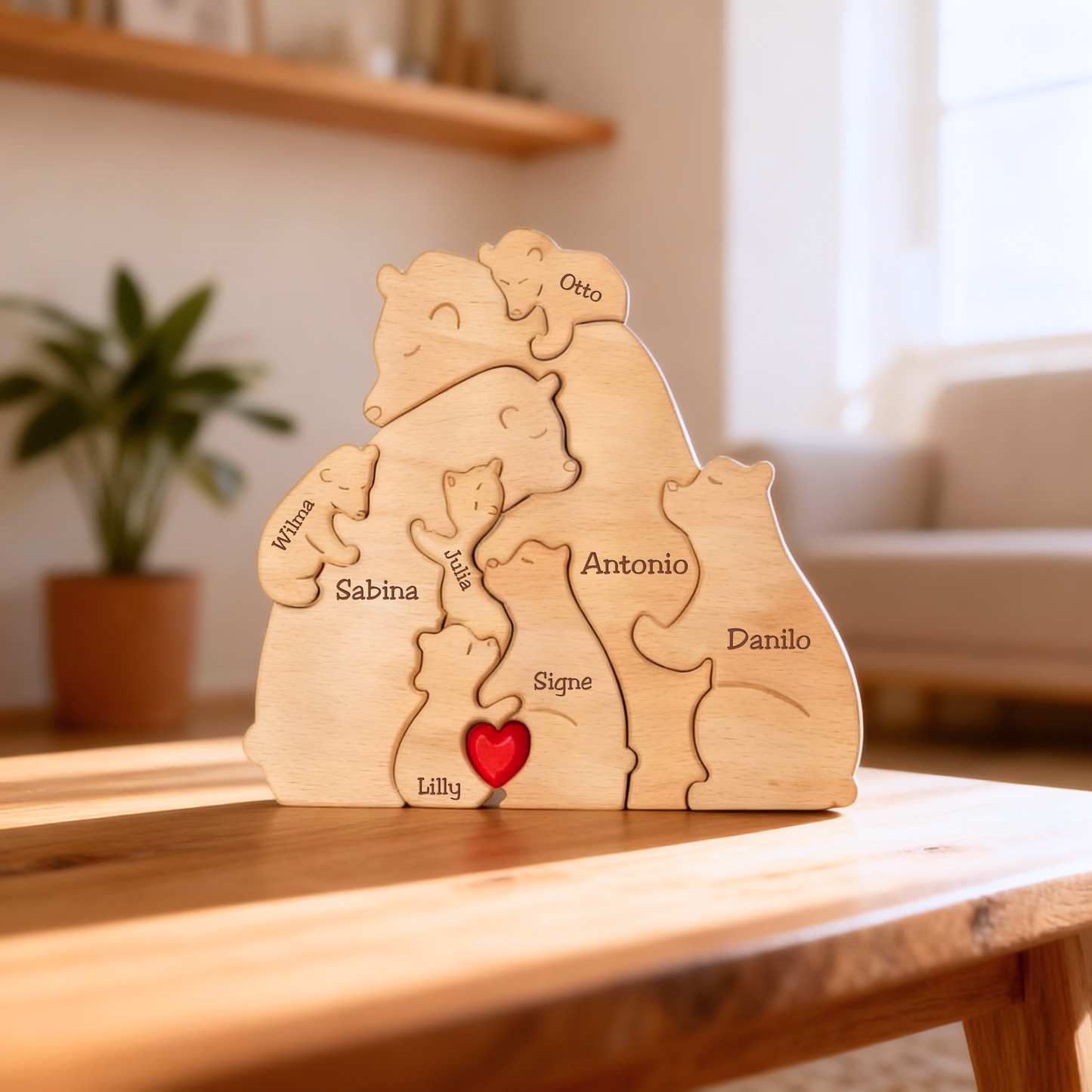 Björnfamilj - Personlig gåva till de du älskar